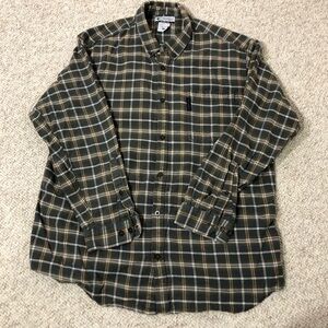 Columbia Flannel Plaid Button-Down Shirt